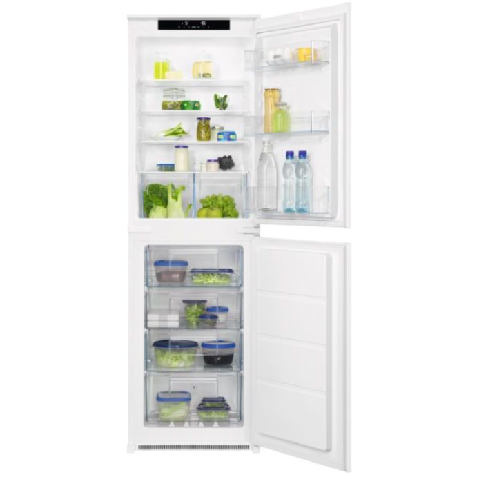 Zanussi ZNNN18FS5 Frost Free Integrated Fridge Freezer, Sliding Hinge, 50/50 | Atlantic Electrics - 42724294688991 