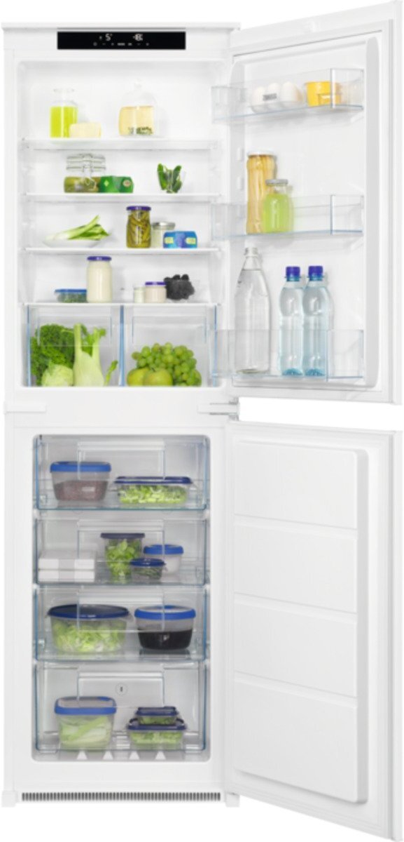 Zanussi ZNNN18FS5 Frost Free Integrated Fridge Freezer, Sliding Hinge, 50/50 | Atlantic Electrics - 42724294557919 