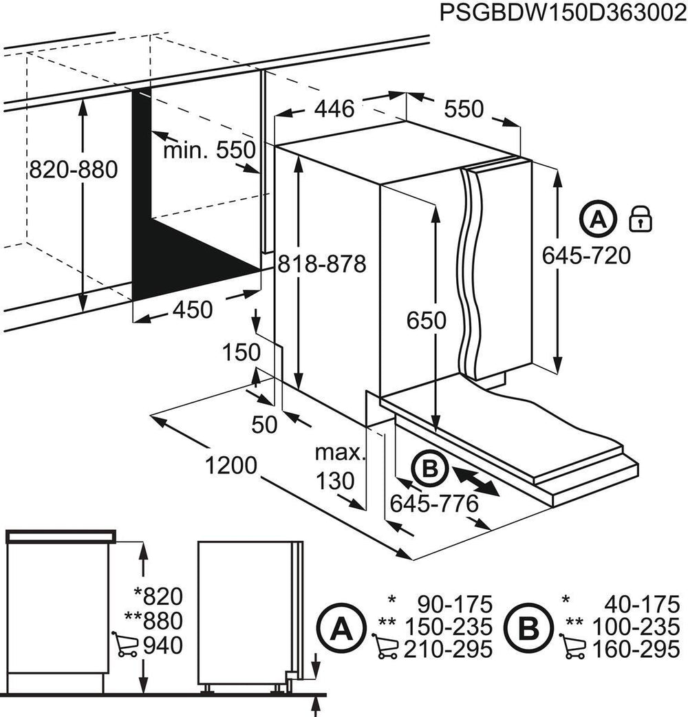 Zanussi ZSLN2321 Fully Integrated Slimline Dishwasher, 10 Place Settings | Atlantic Electrics - 42724302815455 