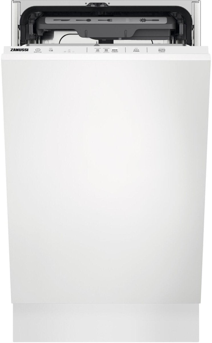 Zanussi ZSLN2321 Fully Integrated Slimline Dishwasher, 10 Place Settings | Atlantic Electrics