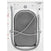 Thumbnail Zanussi ZWD86SB4PW Washer Dryer, 8kg, 1600 Spin, White | Atlantic Electrics- 42724305600735