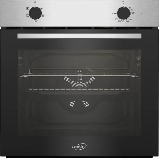 Zenith ZEF600X 59.4cm Built - In Electric Single Oven, Stainless Steel | Atlantic Electrics