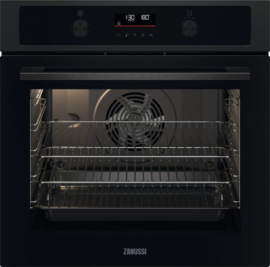 Zanussi ZOCND7KN Built-In Electric Single Oven, Black, A+ Rated