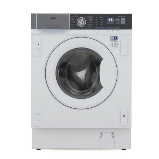 AEG L7FC8432BI Integrated Washing Machine, 8kg Load, 1400rpm Spin - White | Atlantic Electrics