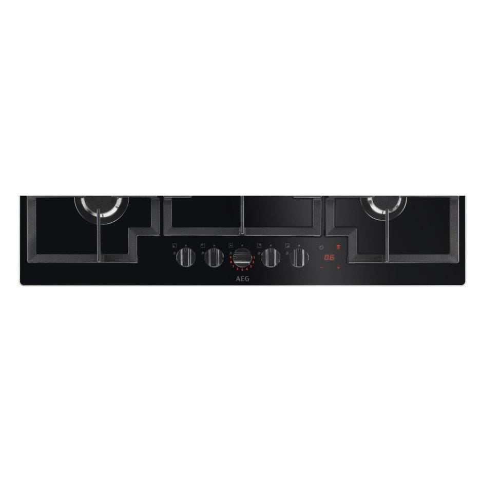 AEG HKB95450NB Gas Hob - Black | Atlantic Electrics - 39477715435743 