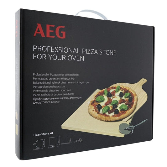 AEG A90ZPS1 Professional Pizza Stone And Paddle Kit (Slicer Included) | Atlantic Electrics