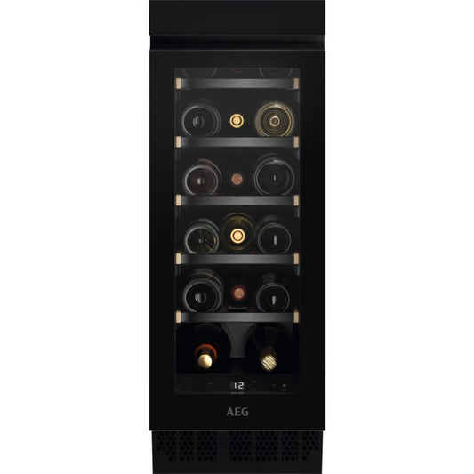 AEG AWUS018B7B Integrated Under Counter Wine Cooler 81.8 CM - Black | Atlantic Electrics