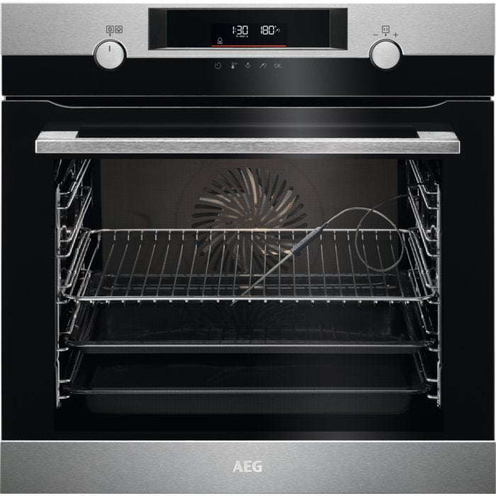 AEG BCK556260M SteamBake Single Oven with Catalytic Cleaning | Atlantic Electrics - 40917125595359 