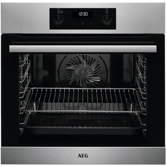 AEG BES255011M Built In Electric Single Oven - Stainless Steel | Atlantic Electrics