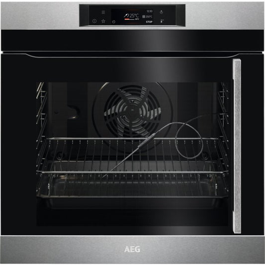 AEG BPK742L81M Assistedcooking Phyrolytic Self Clean Oven 72 liter- Stainless Steel | Atlantic Electrics