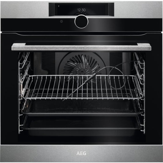 AEG BPK948330M 60Cm Single Oven With Pyrolytic Cleaning - Stainless Steel | Atlantic Electrics