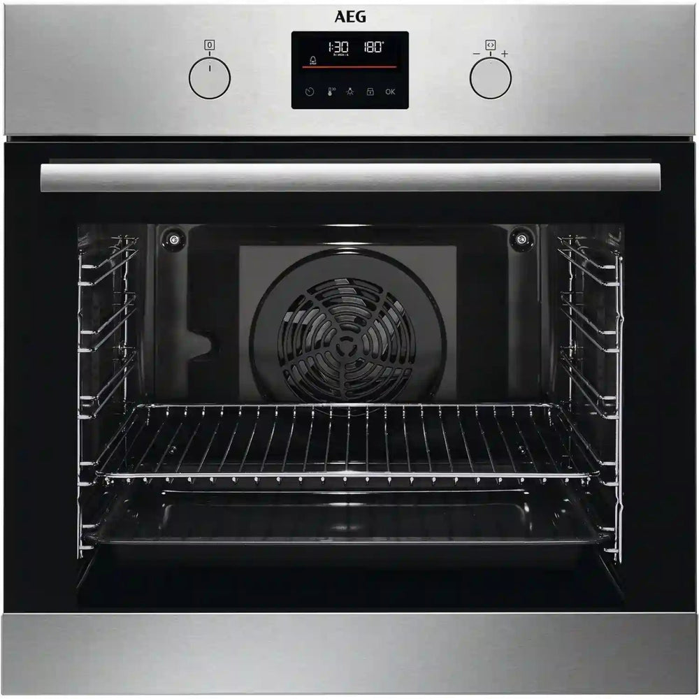 AEG BPS355061M Built In Single Oven Electric - Stainless Steel | Atlantic Electrics - 40934979207391 
