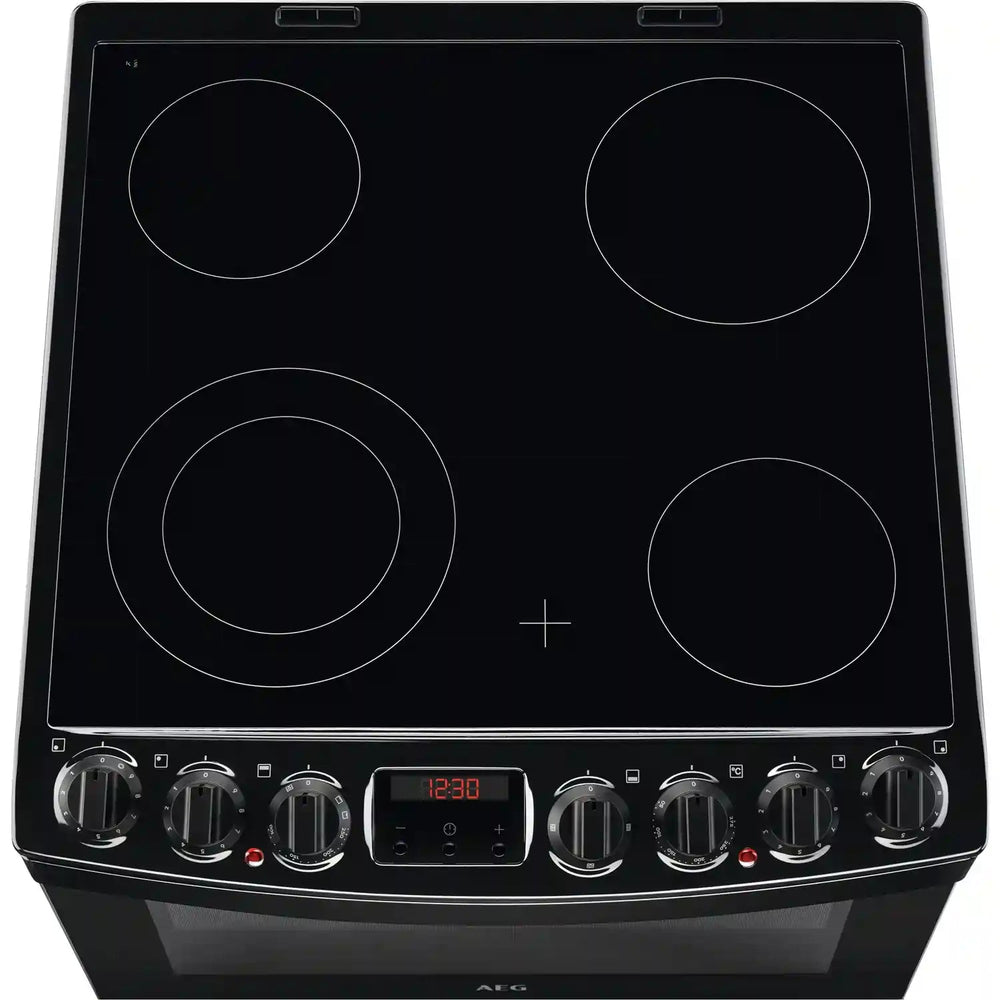 AEG CCB6740ACB Double Oven Cooker with Ceramic Hob Black | Atlantic Electrics - 40157485826271 