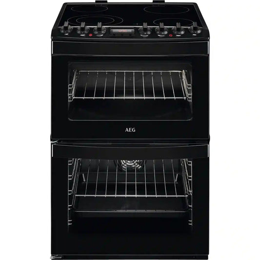 AEG CCB6740ACB Double Oven Cooker with Ceramic Hob Black | Atlantic Electrics