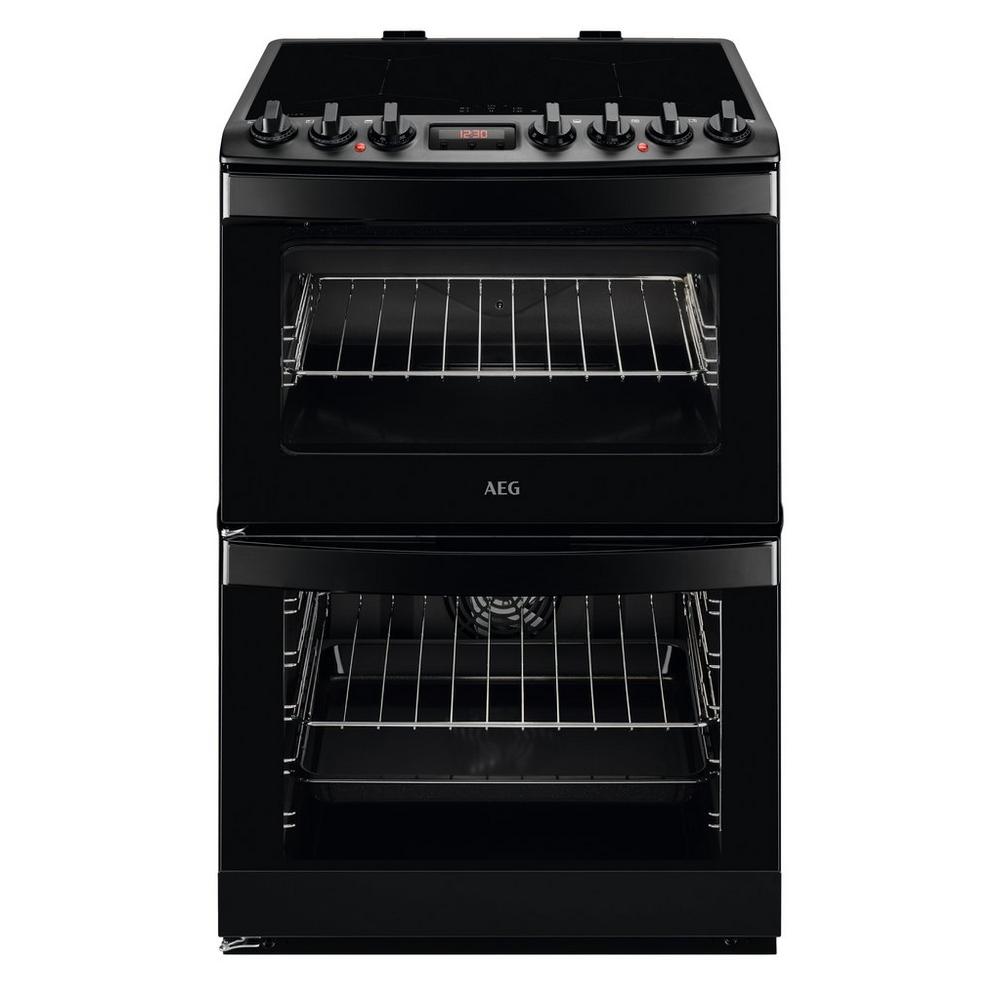 AEG CIB6742MCB Double Oven Cooker with Induction Hob - Matt Black | Atlantic Electrics - 40157486285023 