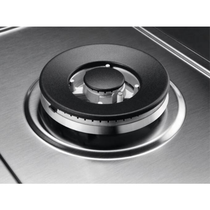 AEG HGB95522YM 86 cm Gas Hob - Stainless Steel | Atlantic Electrics