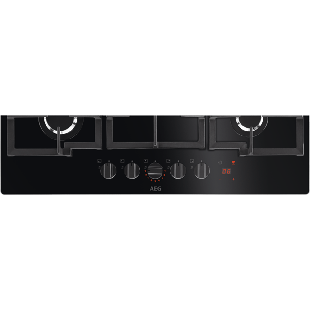 AEG HKB75450NB Gas Hob - Black | Atlantic Electrics