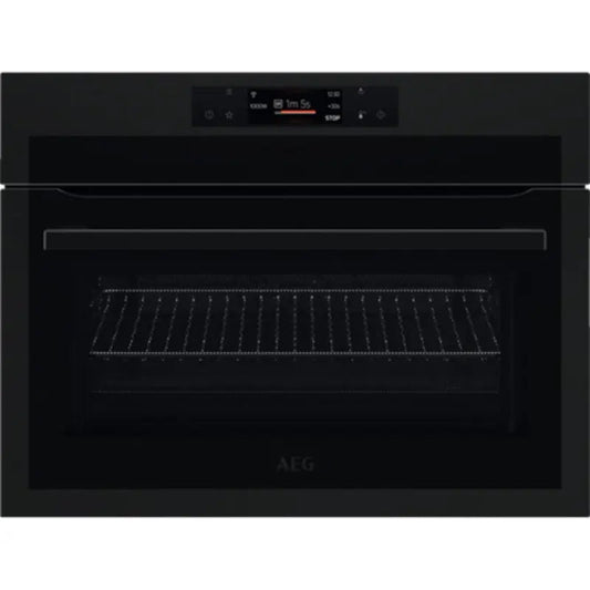 AEG KME768080T Built In Combi Microwave - Matt Black | Atlantic Electrics