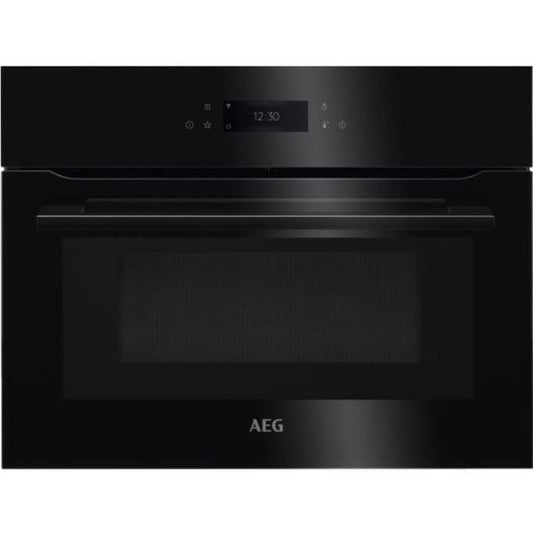 AEG KMK768080B 59.5cm Built In Combination Microwave Compact Oven Black | Atlantic Electrics