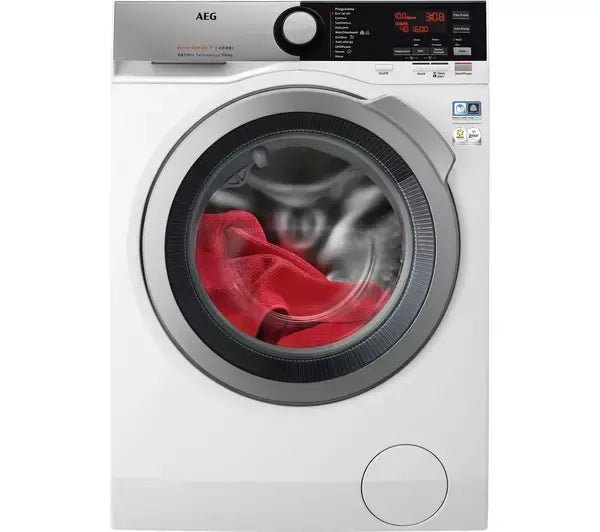 AEG L8WEE165C Okomix Wifi-Enabled 10Kg/6Kg Washer Dryer 1600Spin White & silver | Atlantic Electrics - 40217221824735 