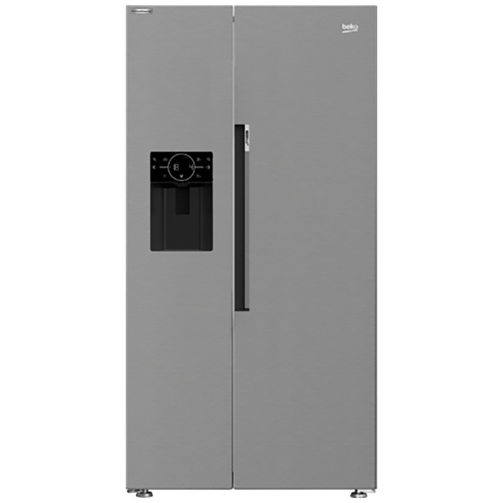 Beko ASP33B32VPS 571 Litre Freestanding American Style Fridge Freezer, Plumbed Water Ice Dispenser, 91cm Wide- Stainless Steel Effect | Atlantic Electrics - 39477728936159 