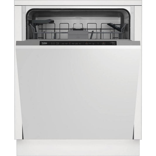 Beko BDIN16431 Integrated Full Size Dishwasher Black Control panel 14 Place Settings | Atlantic Electrics