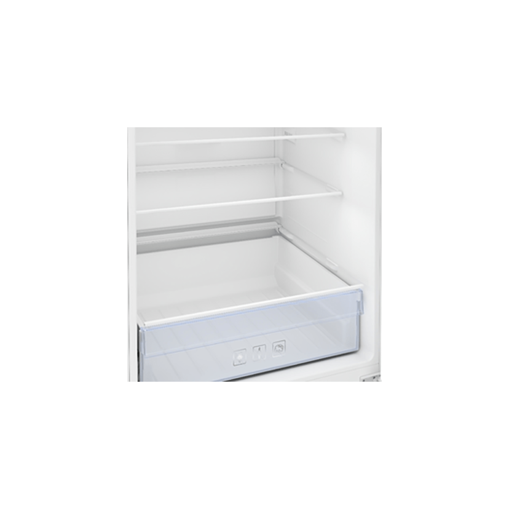 Beko CCFH1685W 334 Litre Freestanding Combi Fridge Freezer, Frost Free, 59.5cm- White | Atlantic Electrics - 39477729493215 