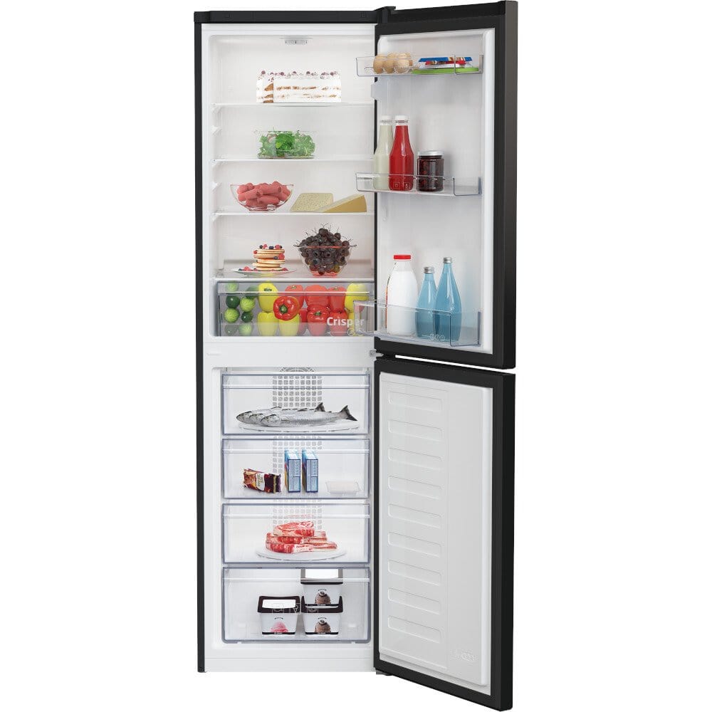 Beko CCFM3582B 54cm Frost Free Fridge Freezer Black | Atlantic Electrics - 39477729591519 