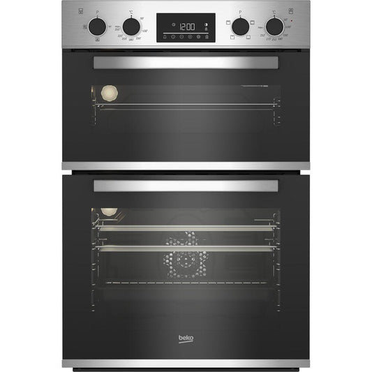 Beko CDFY22309X Built In Electric Double Oven - Stainless Steel - A Energy Rated | Atlantic Electrics