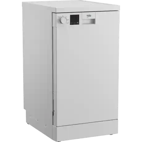 Beko DVS05C20W Freestanding Slimline Dishwasher 10 Place Settings - White | Atlantic Electrics