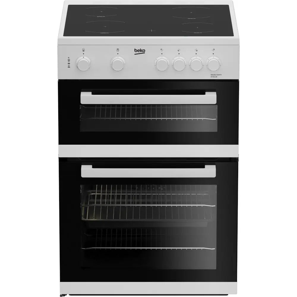 Beko ETC611W 60cm Oven Electric Cooker with Ceramic Hob - White | Atlantic Electrics