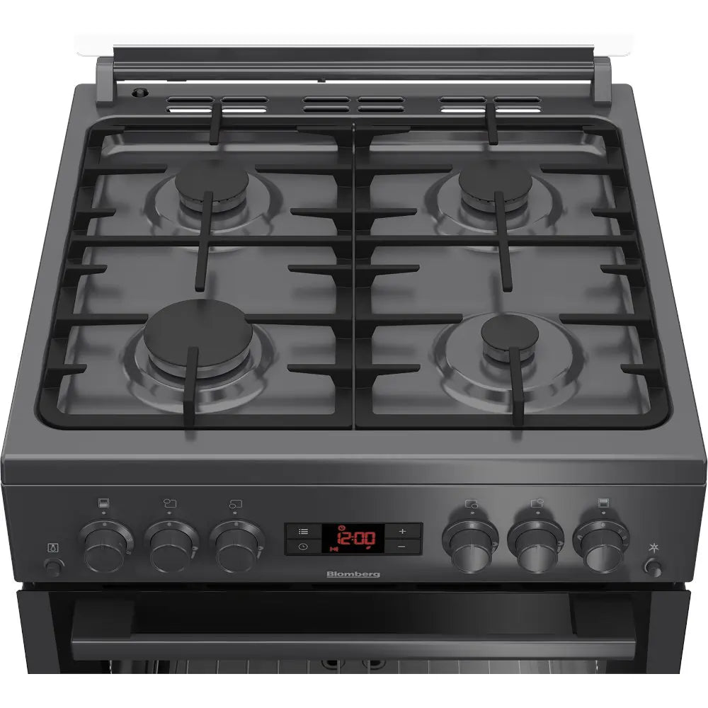 Blomberg GGN65N 60cm Double Oven Gas Cooker with Gas Hob - Anthracite | Atlantic Electrics