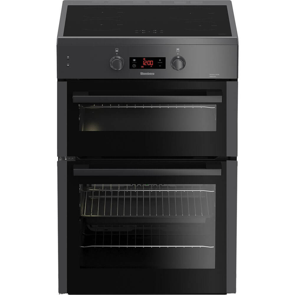 Blomberg HIN651N 60cm Double Oven Electric Cooker with Induction Hob Anthracit | Atlantic Electrics