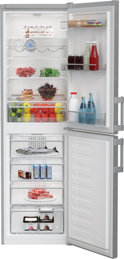 Blomberg KGM4553PS 54cm Fridge Freezer - Stainless Steel - Frost Free | Atlantic Electrics