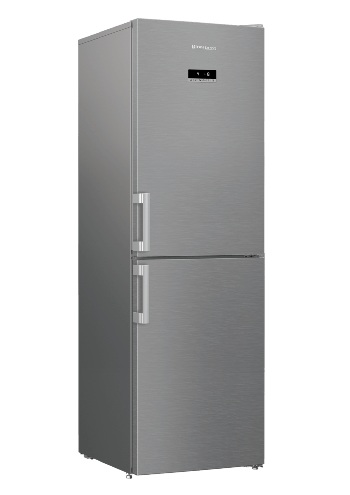 Blomberg KND464VPS 59.5cm Frost Free Fridge Freezer Stainless Steet Effect | Atlantic Electrics - 39477744926943 