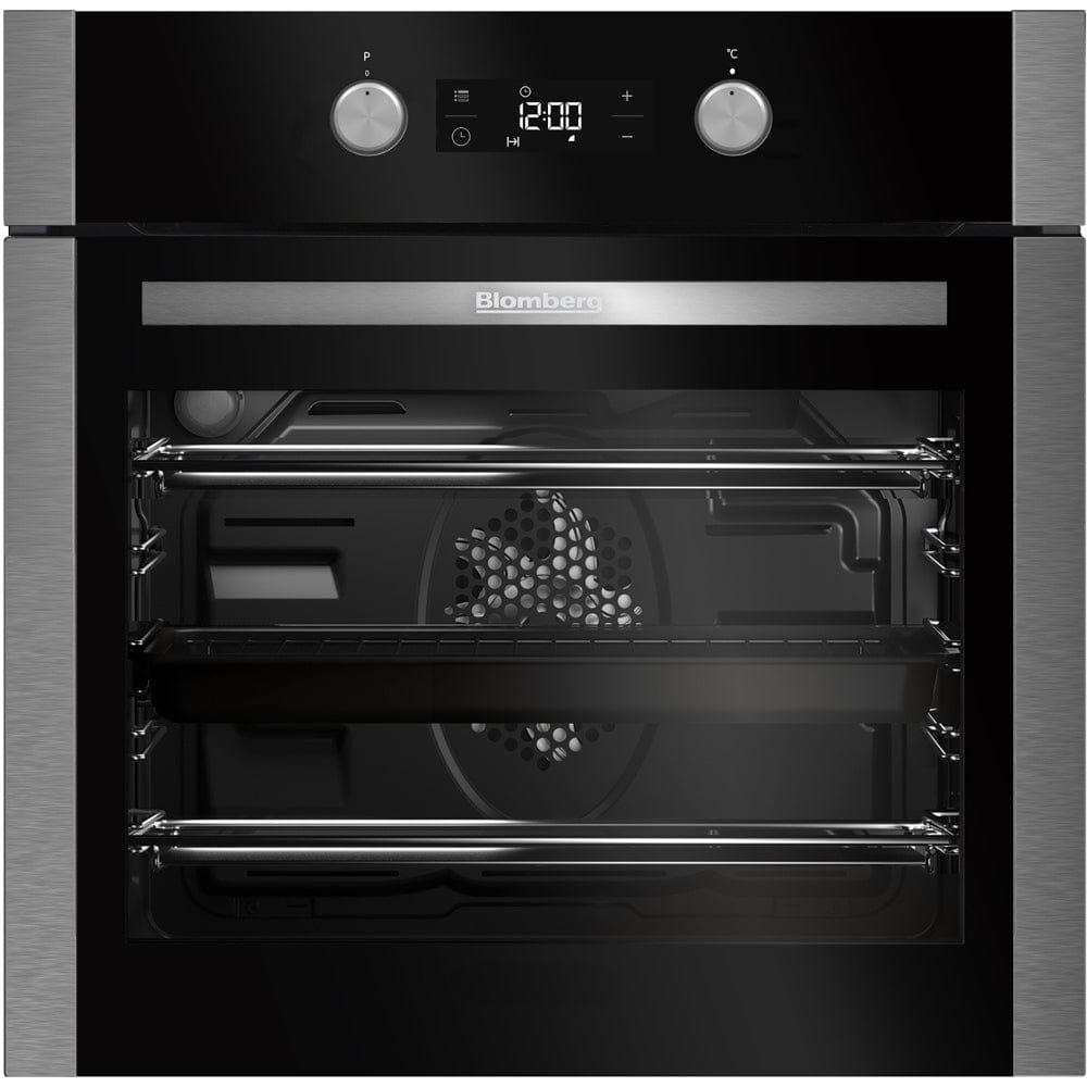 Blomberg OEN9302X Built In Fanned Programmable Electric Single Oven - S-Steel | Atlantic Electrics