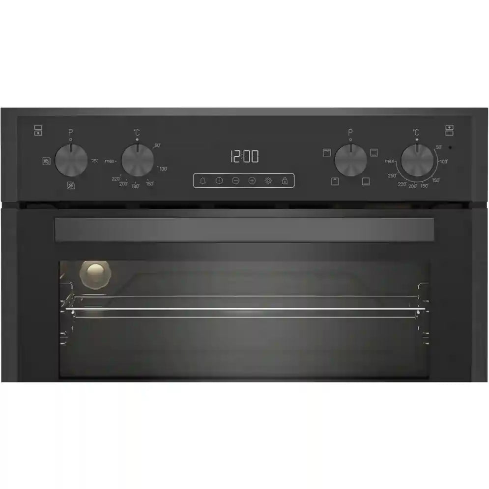 Blomberg RODN9202DX Built-In Electric Double Oven - Dark Steel | Atlantic Electrics - 40452093051103 