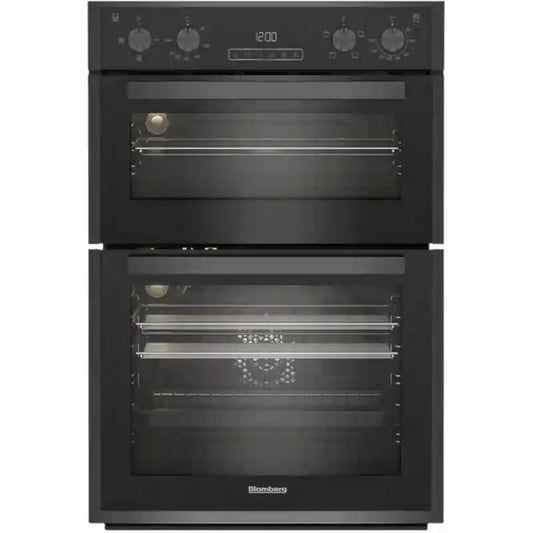 Blomberg RODN9202DX Built-In Electric Double Oven - Dark Steel | Atlantic Electrics