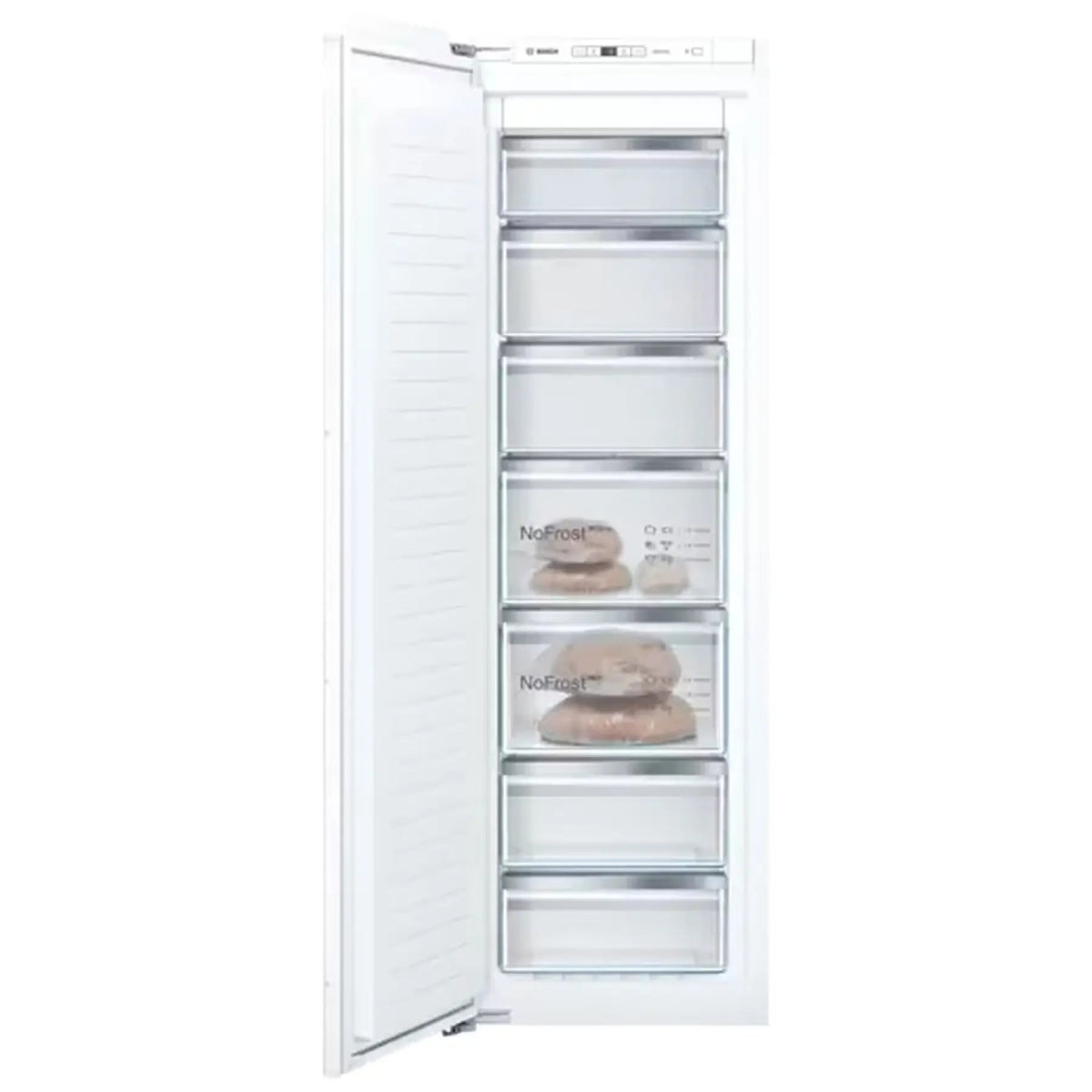 Bosch GIN81VEE0G 55.8cm Built InFrost Free Freezer - White | Atlantic Electrics