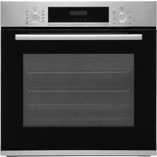 Bosch HBS573BS0B Built In Electric Single Oven with 3D Hot Air - Stainless Steel - A Rated | Atlantic Electrics