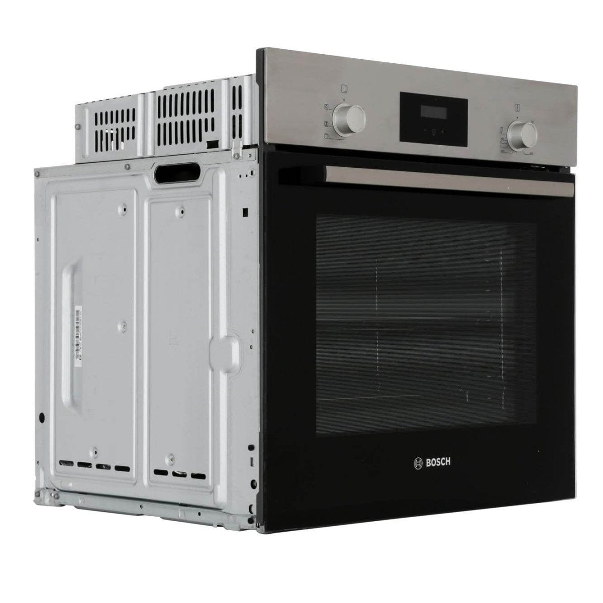 Bosch HHF113BR0B Serie 2 Built In Electric Single Oven with 3D Hot Air - Stainless Steel | Atlantic Electrics