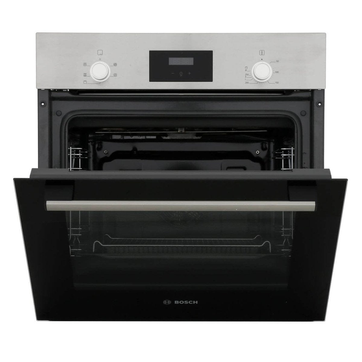 Bosch HHF113BR0B Serie 2 Built In Electric Single Oven with 3D Hot Air - Stainless Steel | Atlantic Electrics