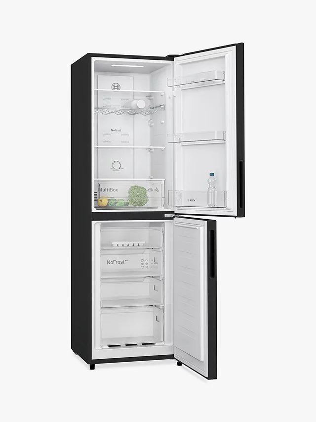 Bosch KGN27NBEAG 55cm 50/50 Frost Free Fridge Freezer - Black | Atlantic Electrics