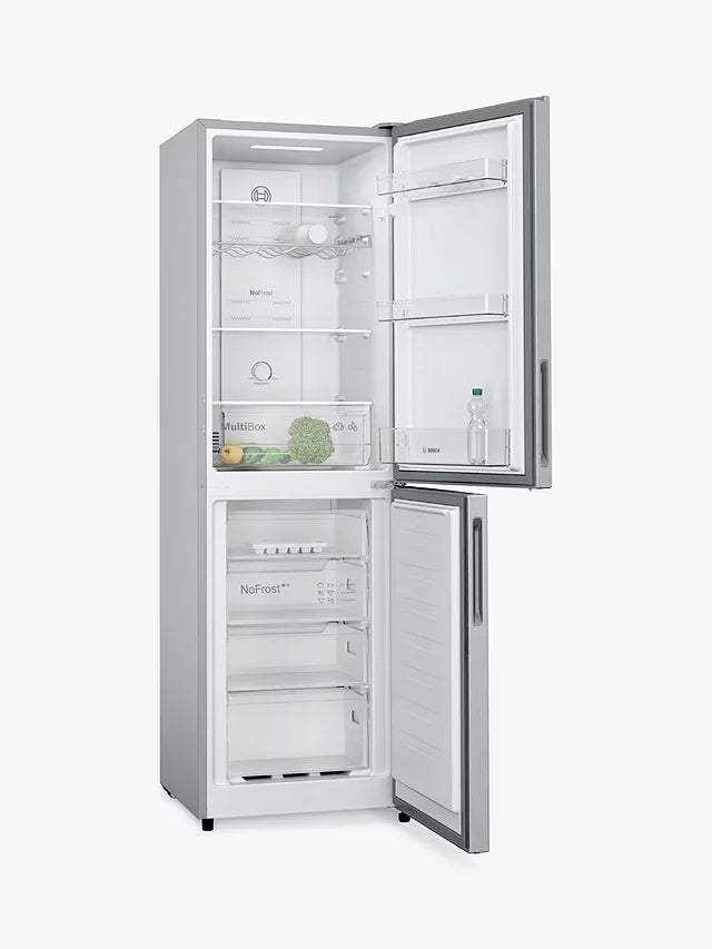 Bosch KGN27NLEAG 50/50 Frost Free Fridge Freezer - Silver | Atlantic Electrics - 40157496279263 