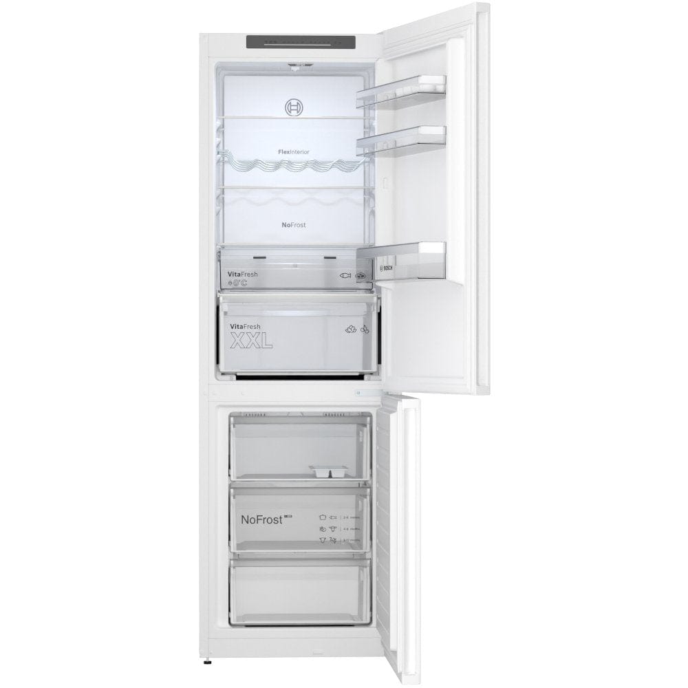 Bosch KGN362WDFG 60cm Frost Free Fridge Freezer White | Atlantic Electrics - 39477766521055 