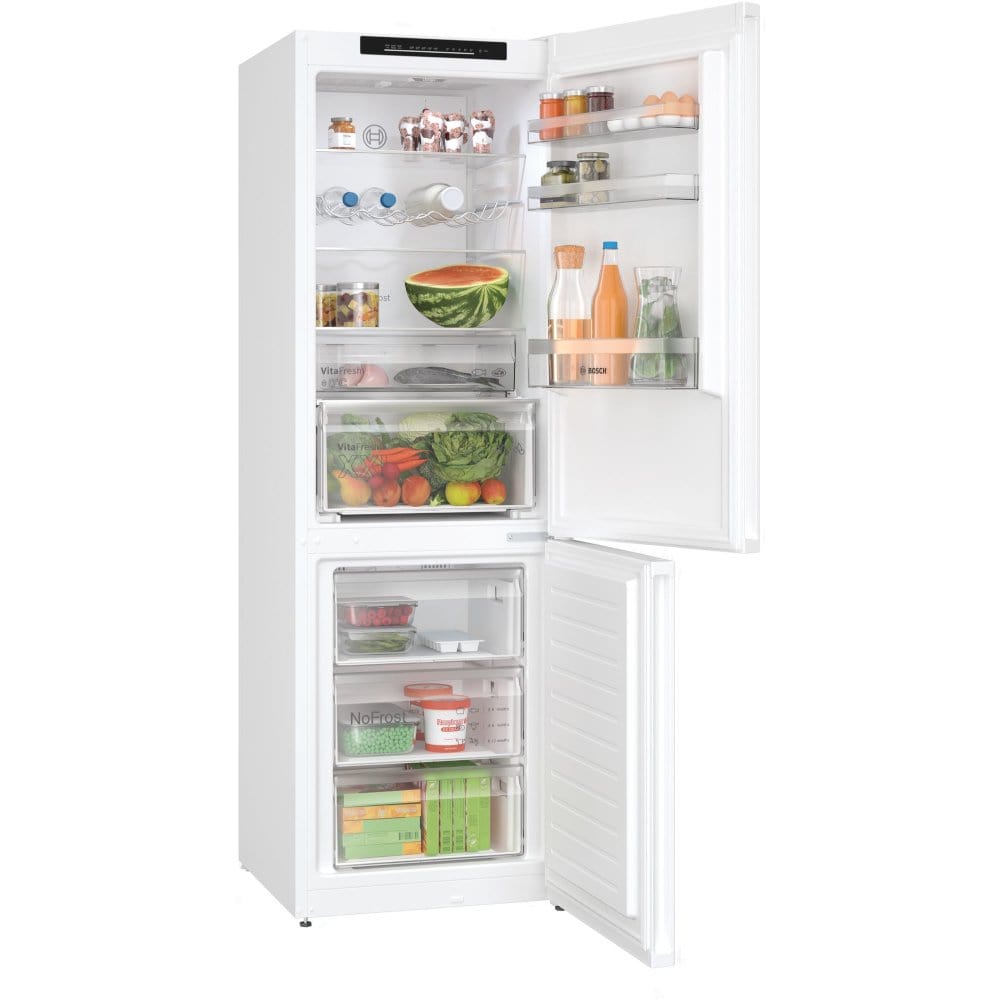 Bosch KGN362WDFG 60cm Frost Free Fridge Freezer White | Atlantic Electrics - 39477766619359 