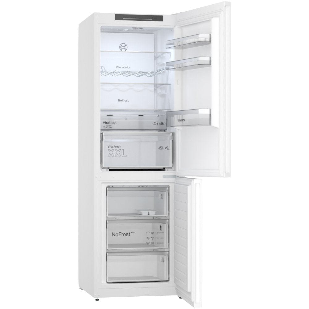 Bosch KGN362WDFG 60cm Frost Free Fridge Freezer White | Atlantic Electrics - 39477766652127 