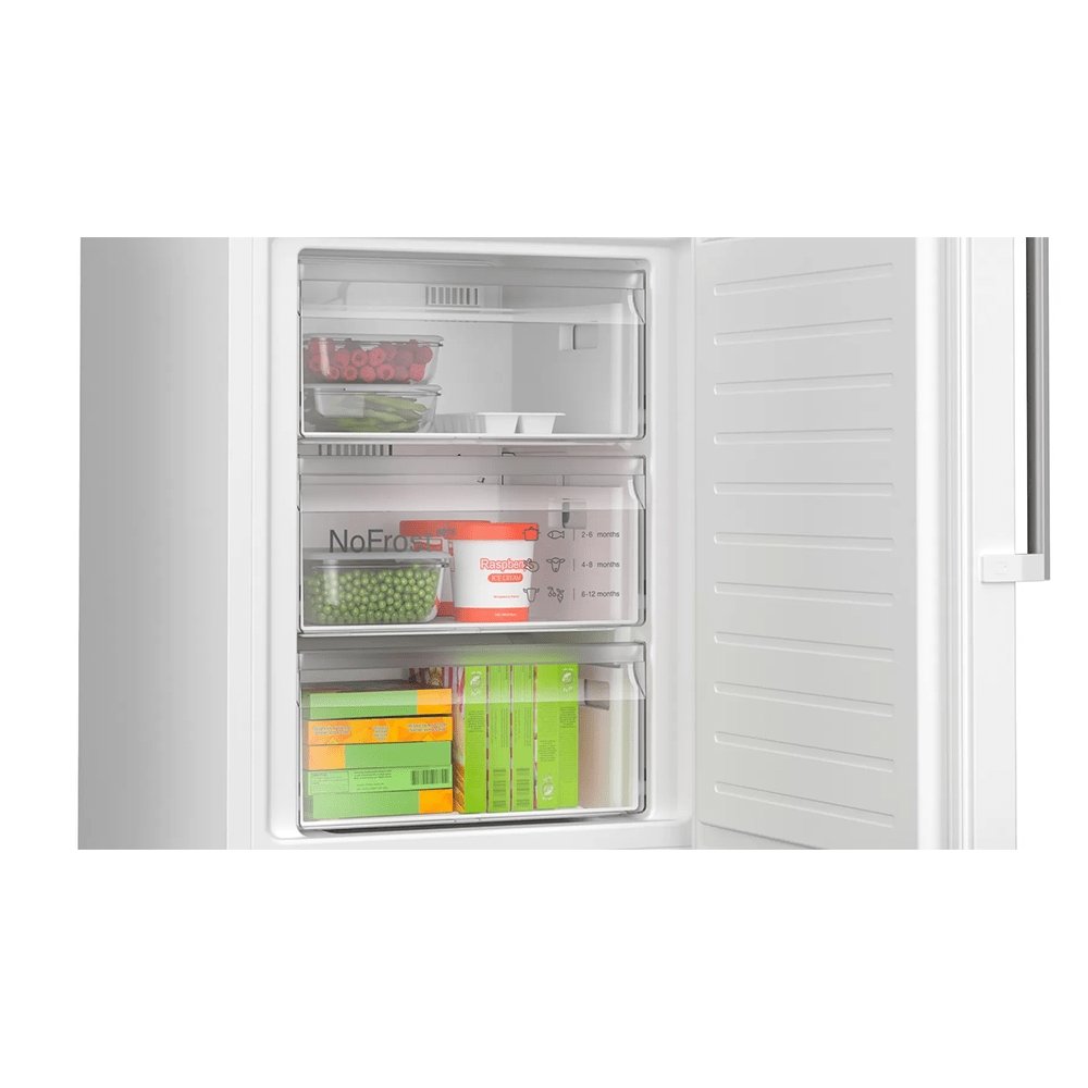 Bosch KGN39AWCTG 60cm Frost Free Fridge Freezer White | Atlantic Electrics - 39477767471327 