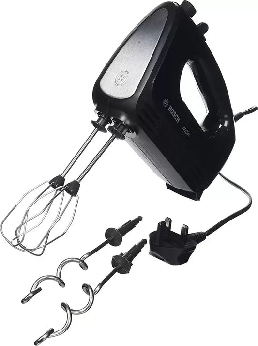 Bosch MFQ2420BGB 400W CleverMixx Hand Mixer, Black & Stainless Steel | Atlantic Electrics