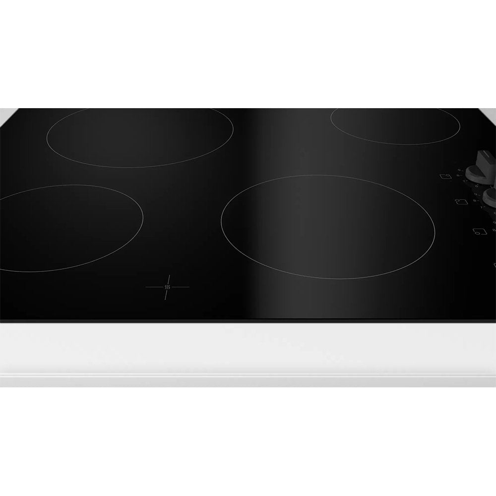 Bosch PKE611CA3E 59.2cm Wide Frameless Electric Ceramic Hob - Black | Atlantic Electrics - 39477769699551 